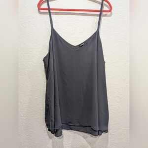 Torrid Tank Top 4 4X Spaghetti Strap Layered Black Adjustable Capsule Wardrobe